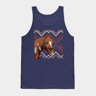 Native American Brown Horse Tank Top